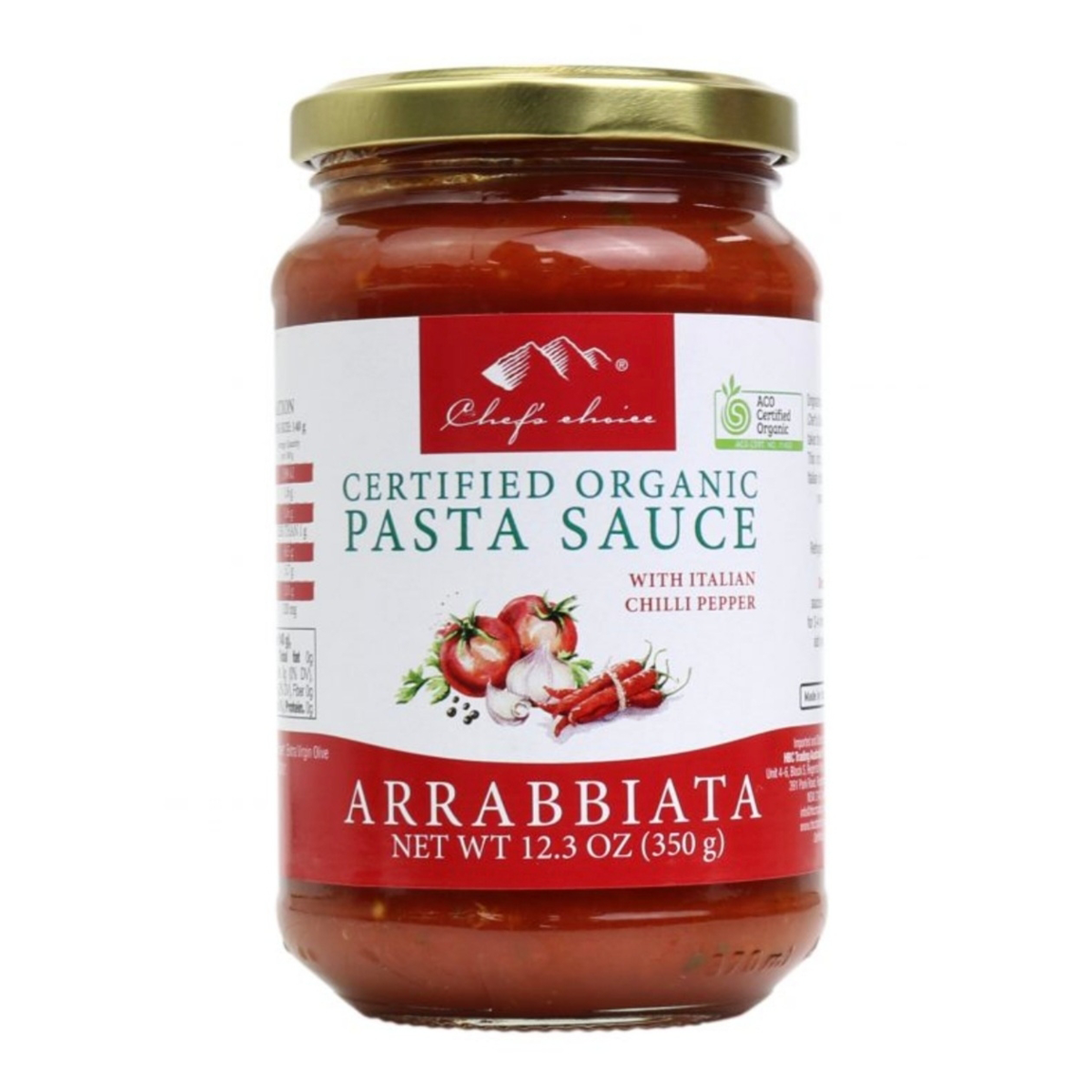 Chef's Choice Organic Arrabbiata Sauce 350g