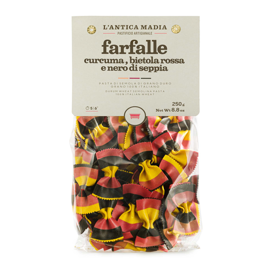 L'antica Madia Farfalle Red Beet Squid Ink 250g