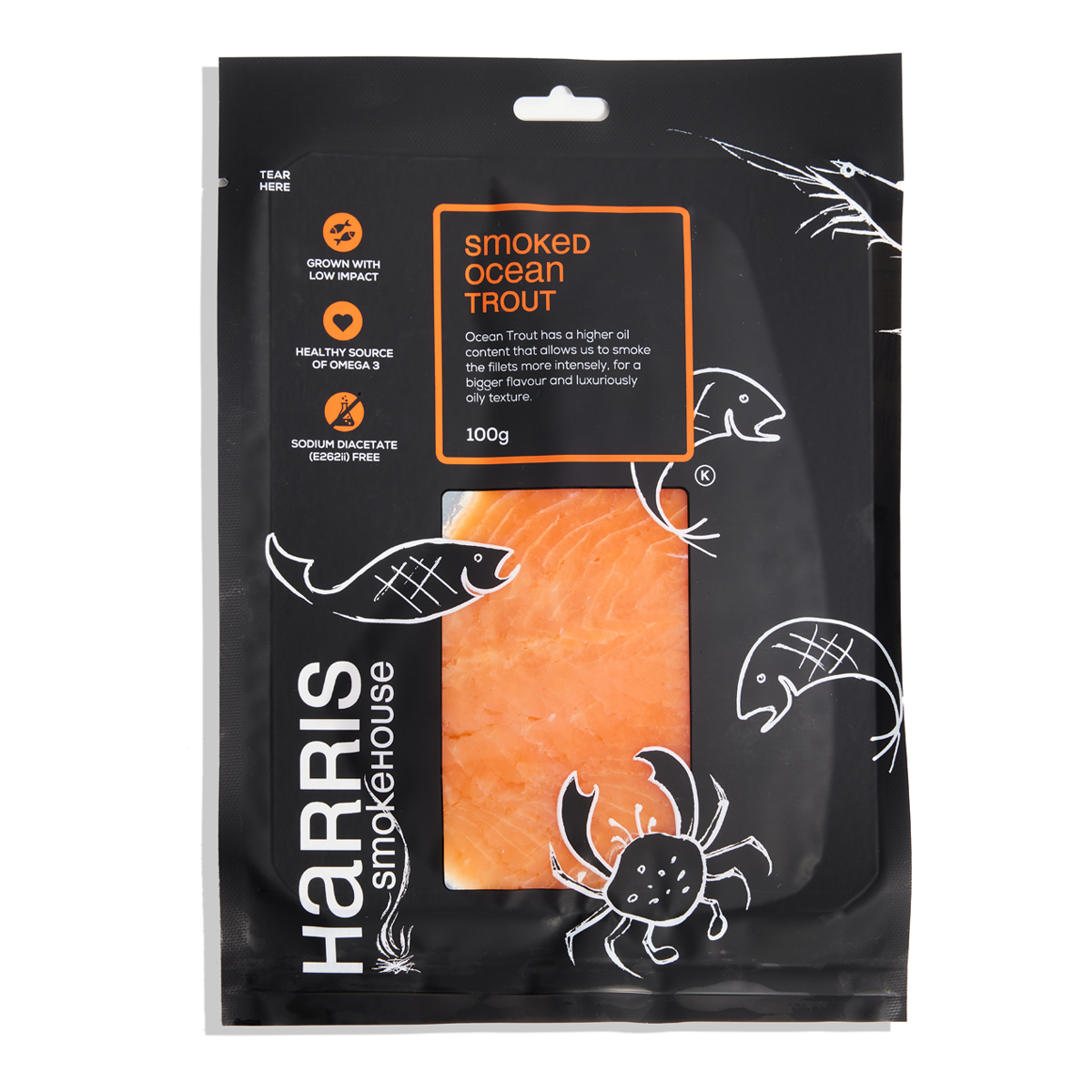 Harris Smokehouse Smoked Ocean Trout 100g