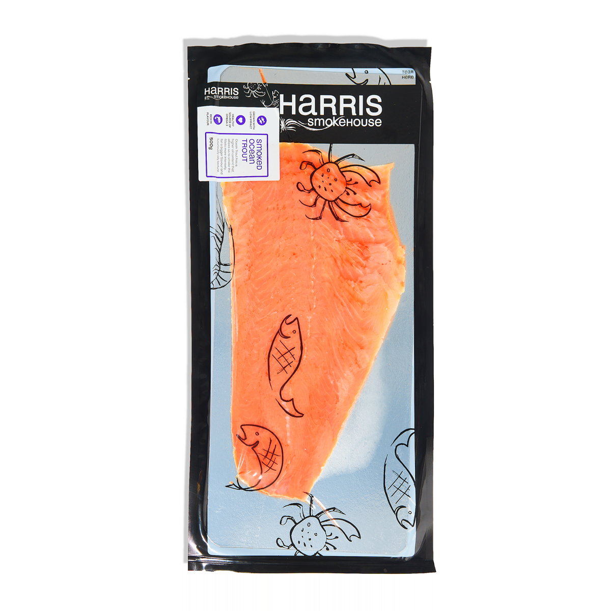 Harris Smokehouse Smoked Ocean Trout Side 500g