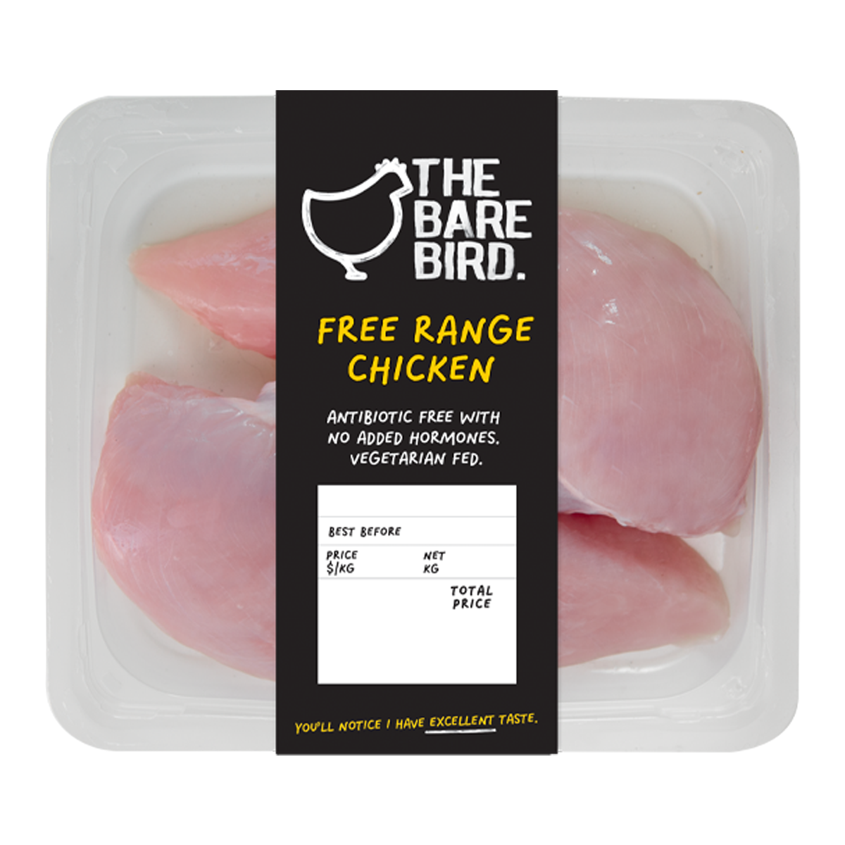 The Bare Bird Antibiotic Free Chicken Breasts 500-700g