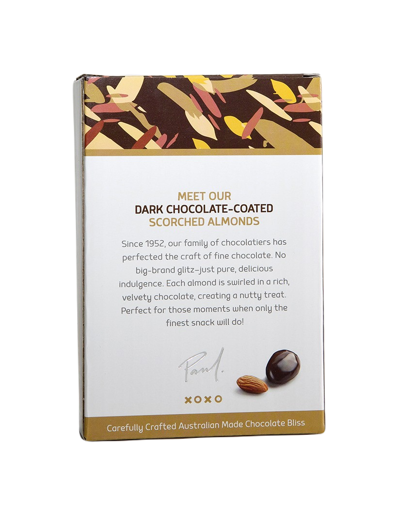 Pauls Scorched Almonds Dark Chocolate 250g