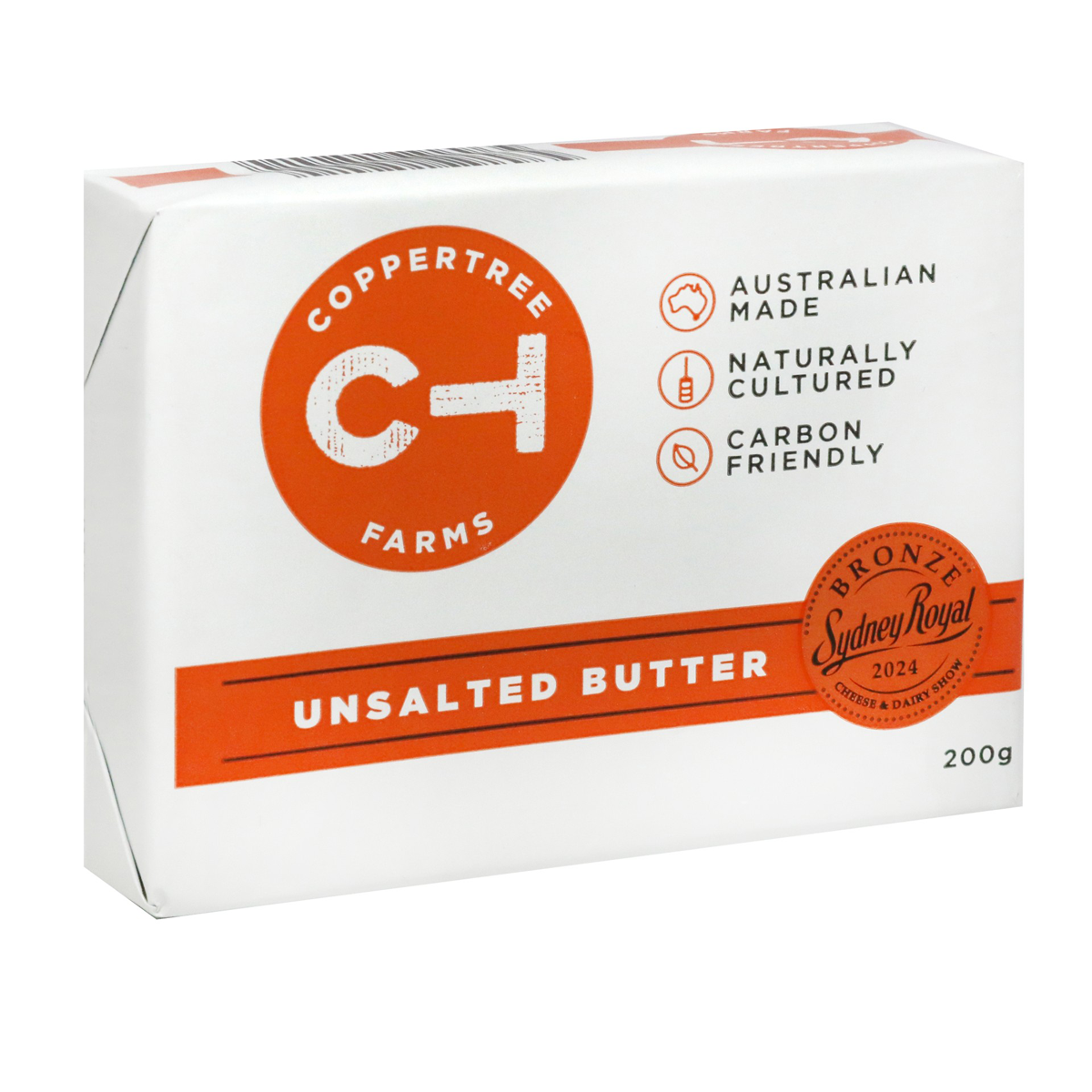 Coppertree Farms Butter Unsalted 200g