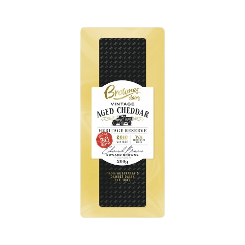 Brownes Dairy Vintage Cheddar Cheese 200g