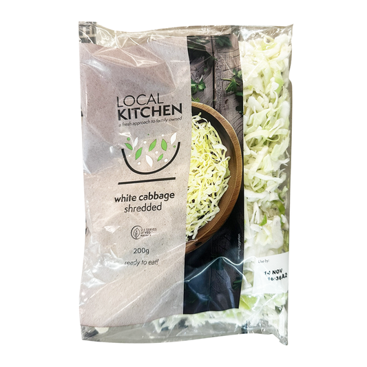 Local Kitchen White Cabbage Shredded 200g