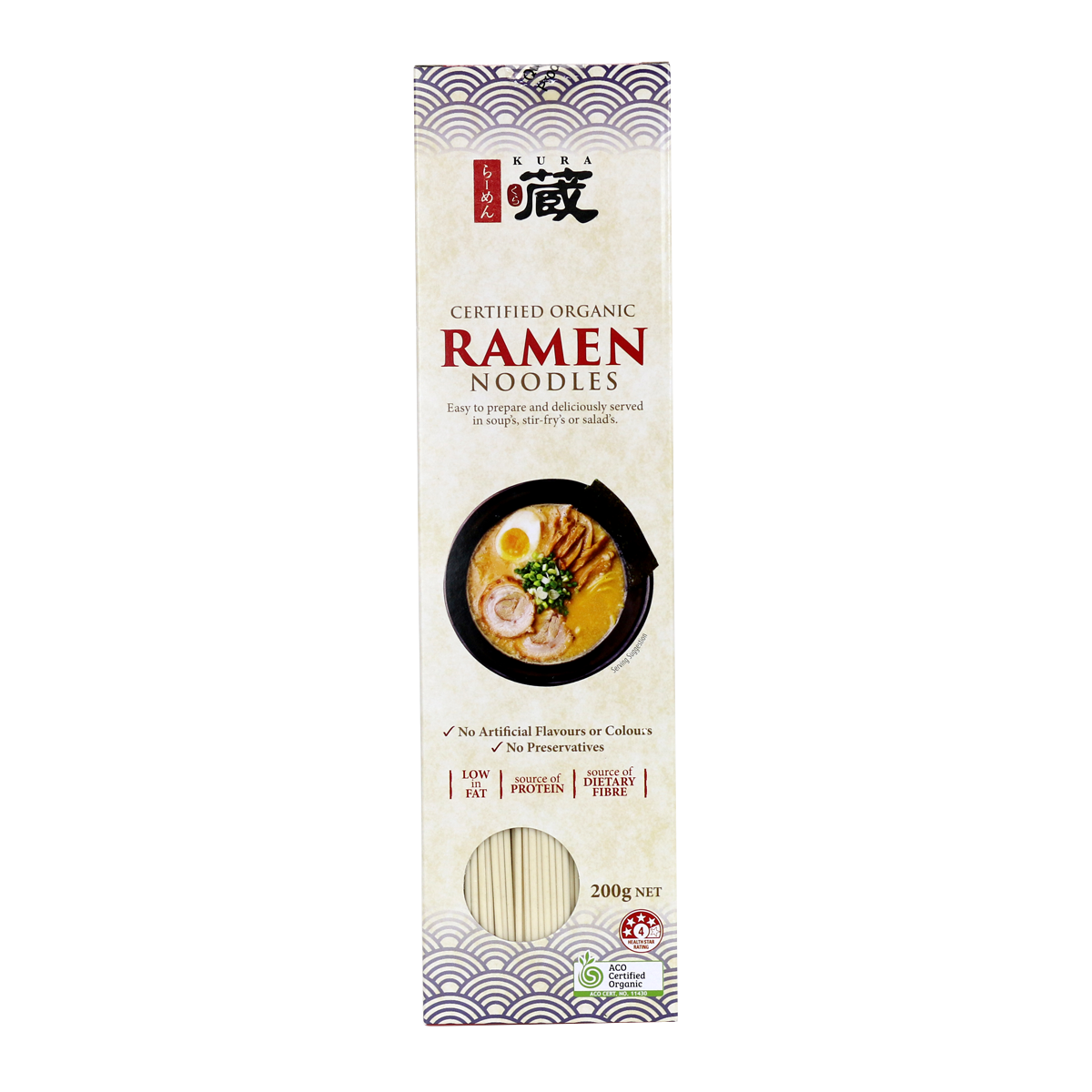 Kura Organic Ramen Noodles 200g