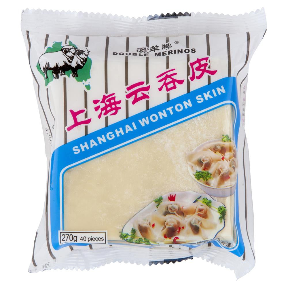 Double Merinos Shanghai Wonton Skin 270g , Frdg3-Asian - HFM, Harris Farm Markets
 - 1