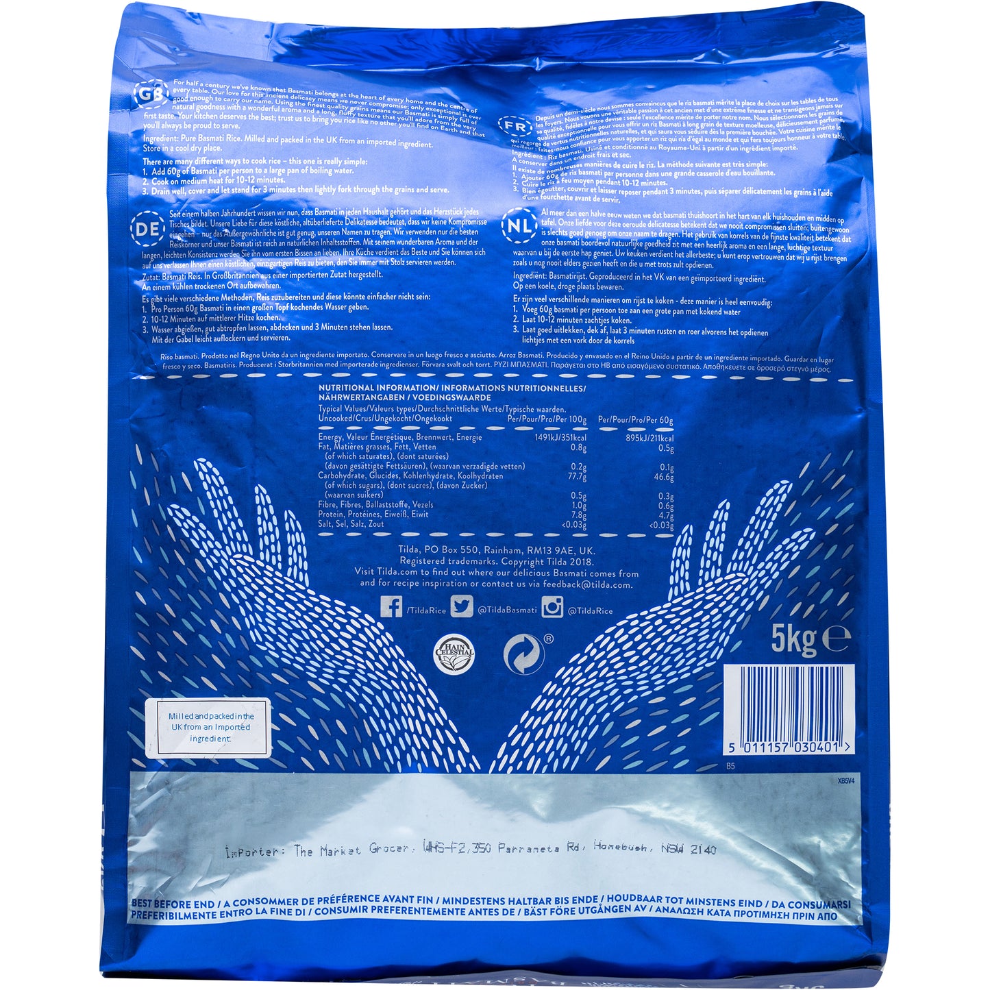 Tilda Pure Basmati Rice | Harris Farm Online