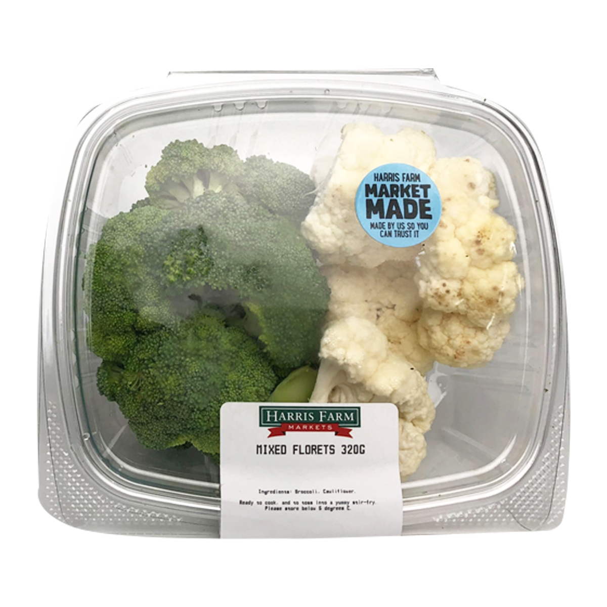 Harris Farm Mixed Florets Broccoli and Cauliflower 320g