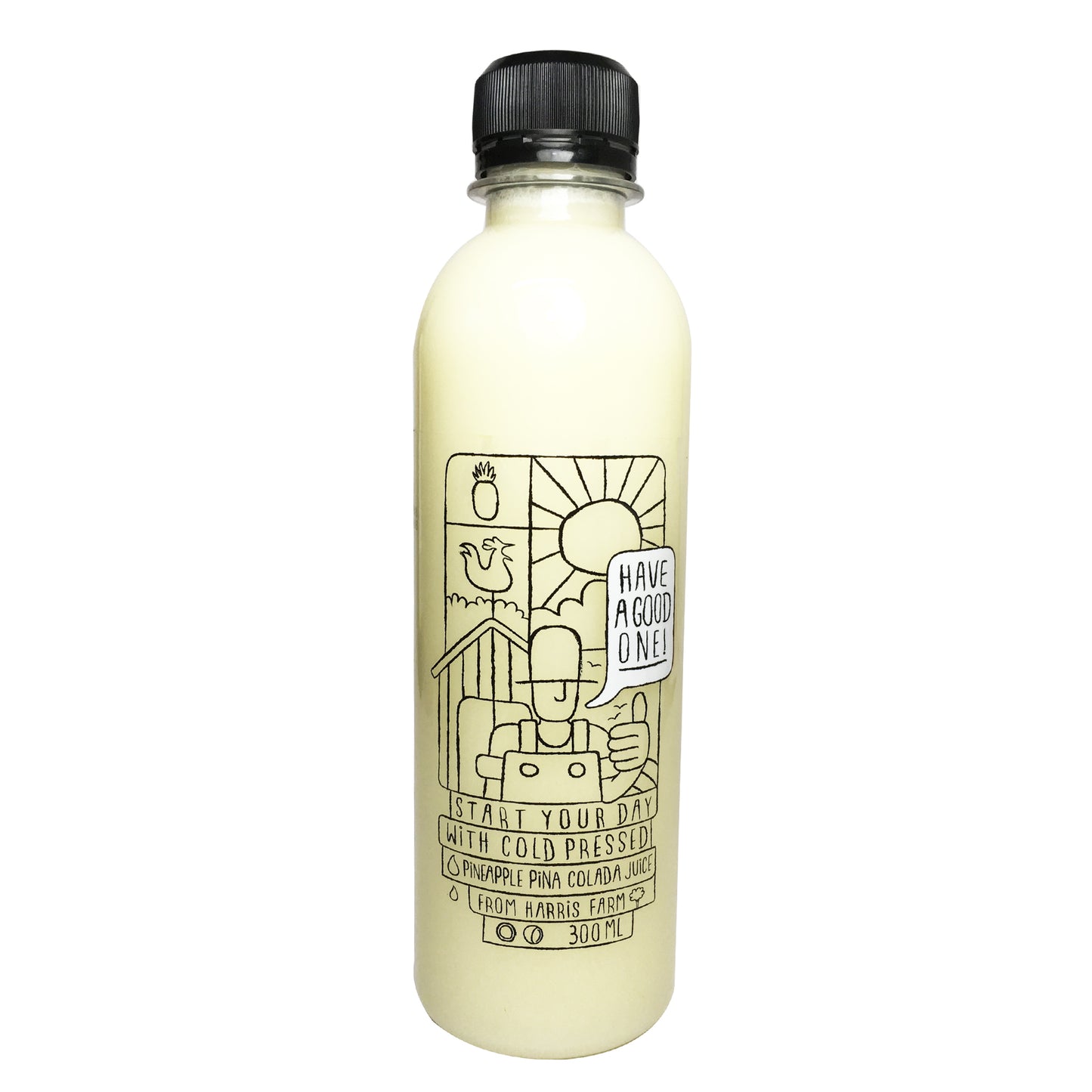 Harris Farm Cold Pressed Pineapple Pina Colada Juice 300ml