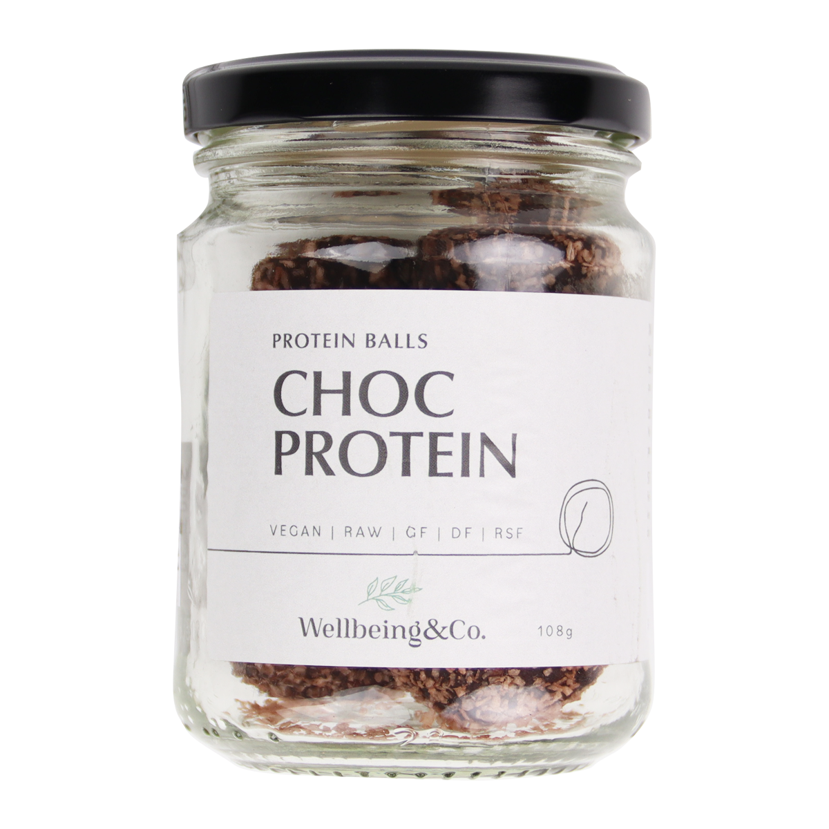 Wellbeing and Co Chocolate Protein Balls 108g