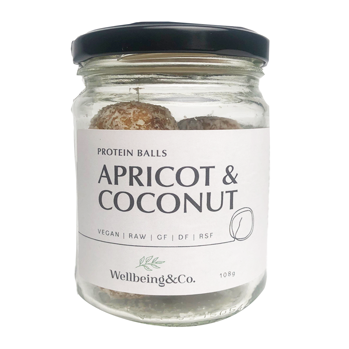 Wellbeing and Co Apricot and Coconut Protein Ball 108g