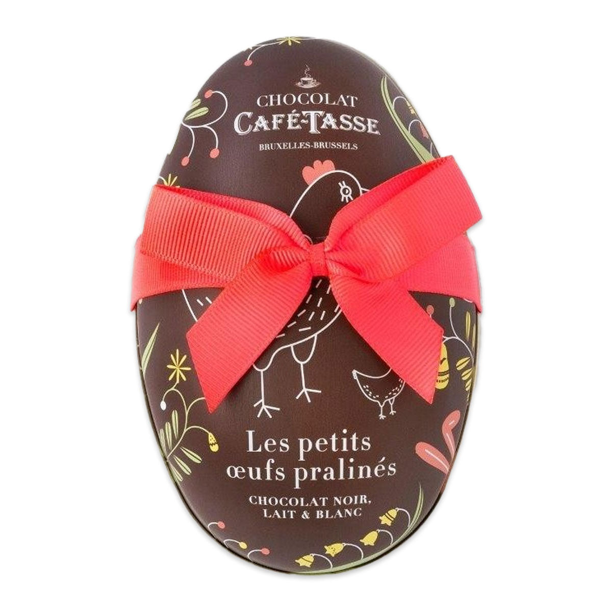 Cafe Tasse Metal Tin Egg filled with Eggs 156g | Harris Farm Online