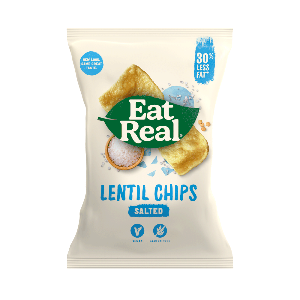 Eat Real Vegan Lentil Chips Sea Salt 113g