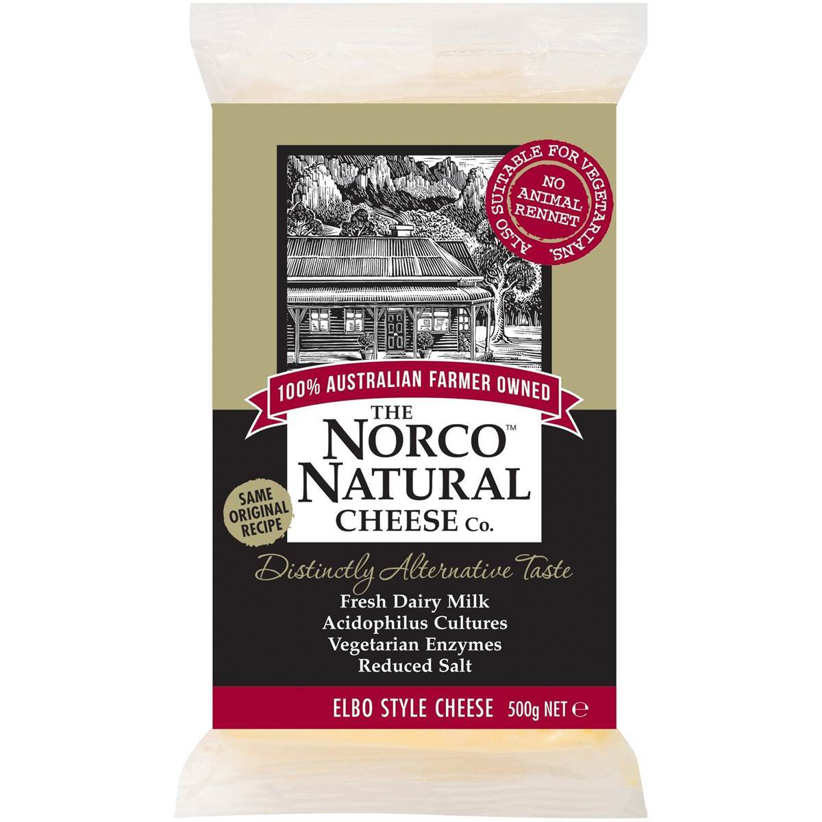 The Norco Natural Cheese Company Elbo Block 500g