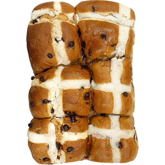 Harris Farm Hot Cross Buns Chocolate 6 pack