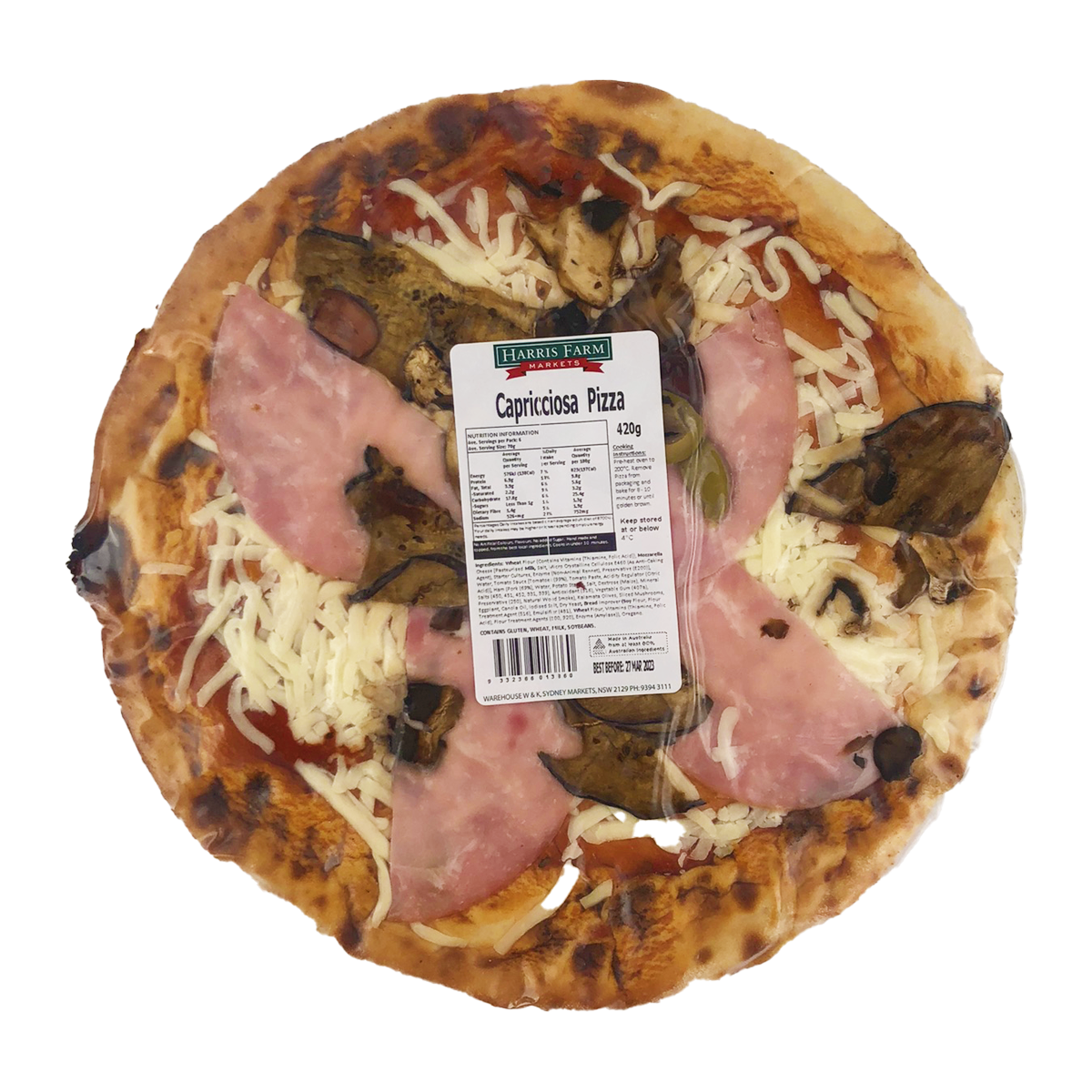 Harris Farm Pizza Capricciosa 420g