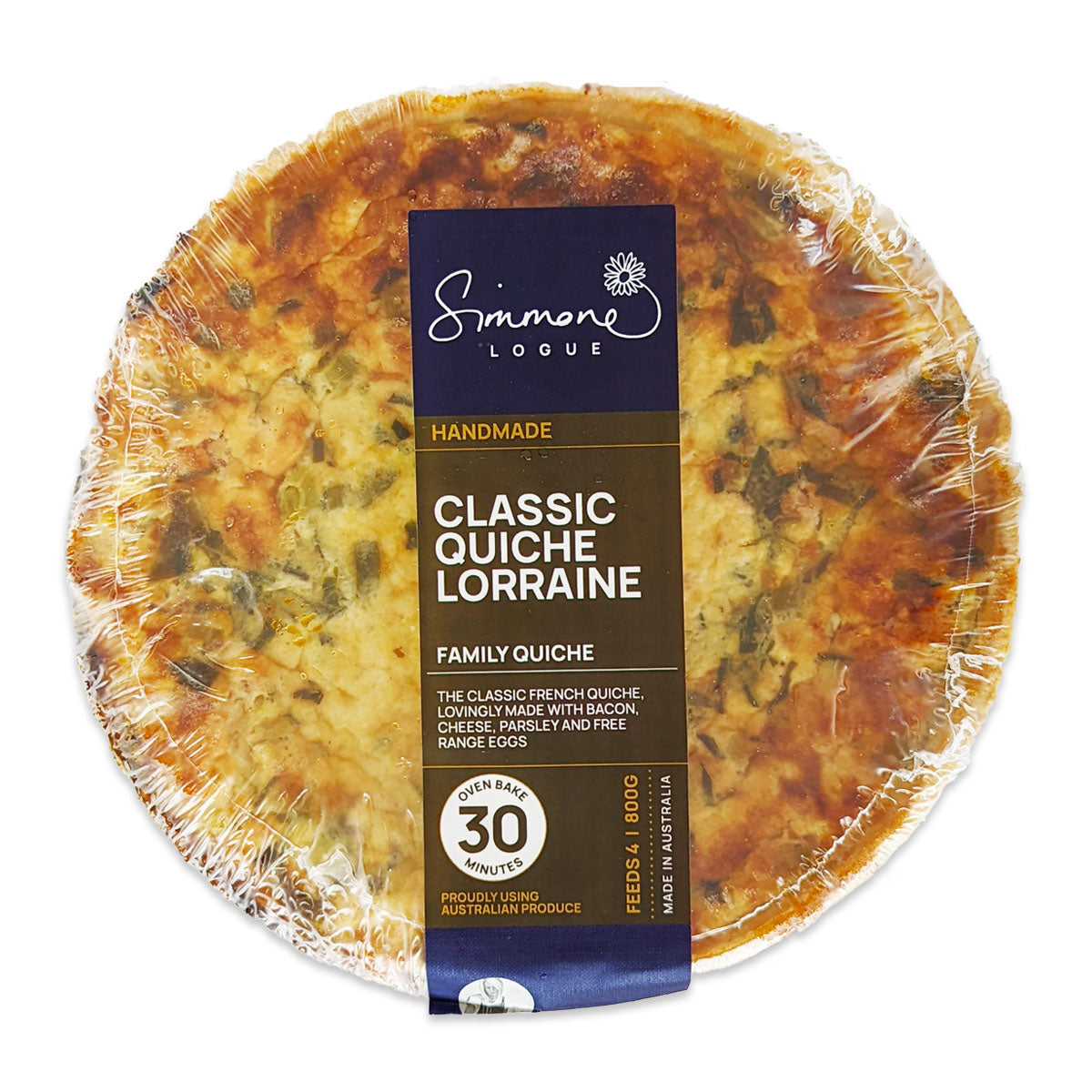 Simmone Logue Quiche Lorraine 800g | Harris Farm Online