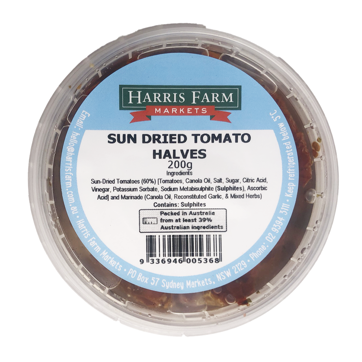 Harris Farm Sun Dried Tomato Halves 200g