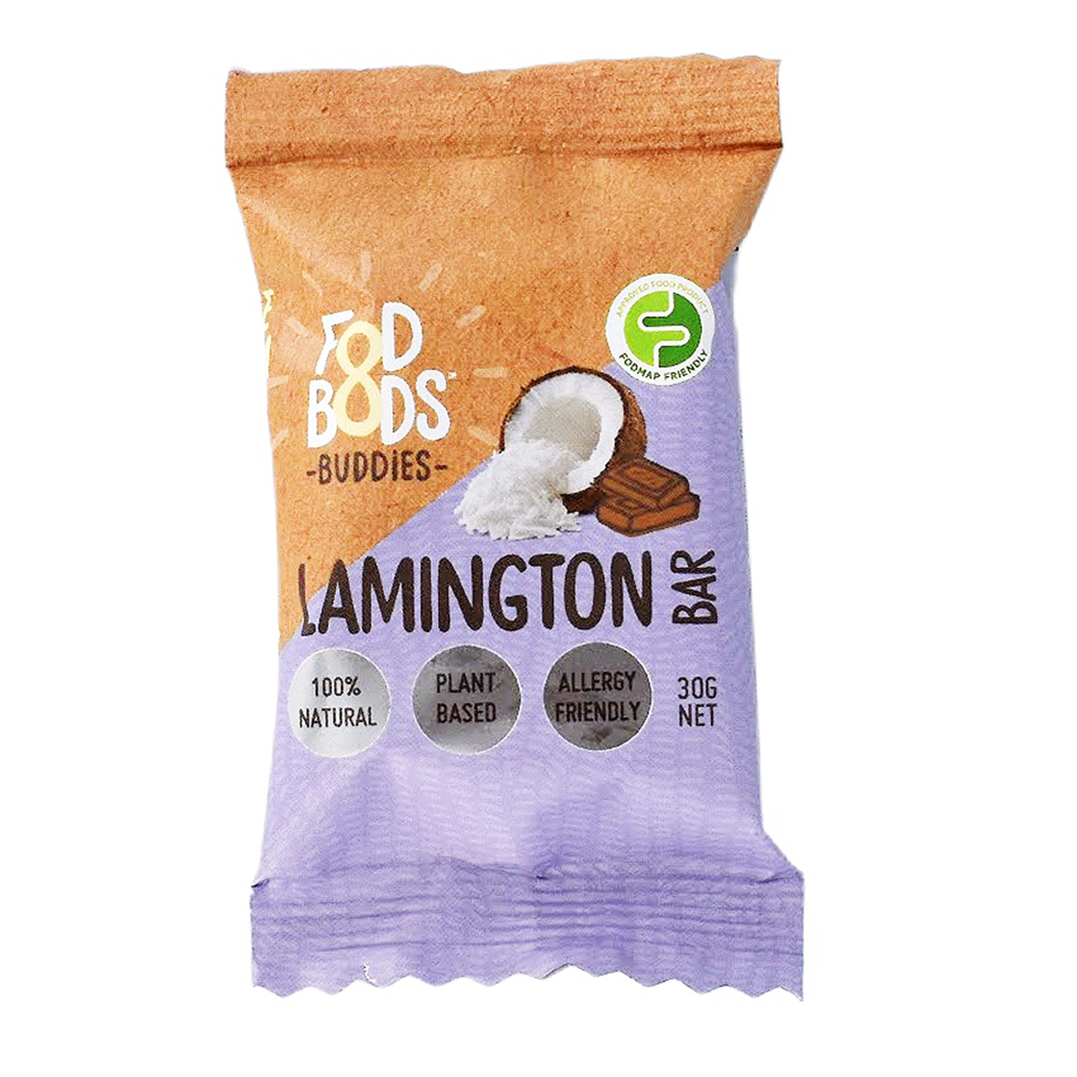 Fodbods Lamington Buddies Bar 30g