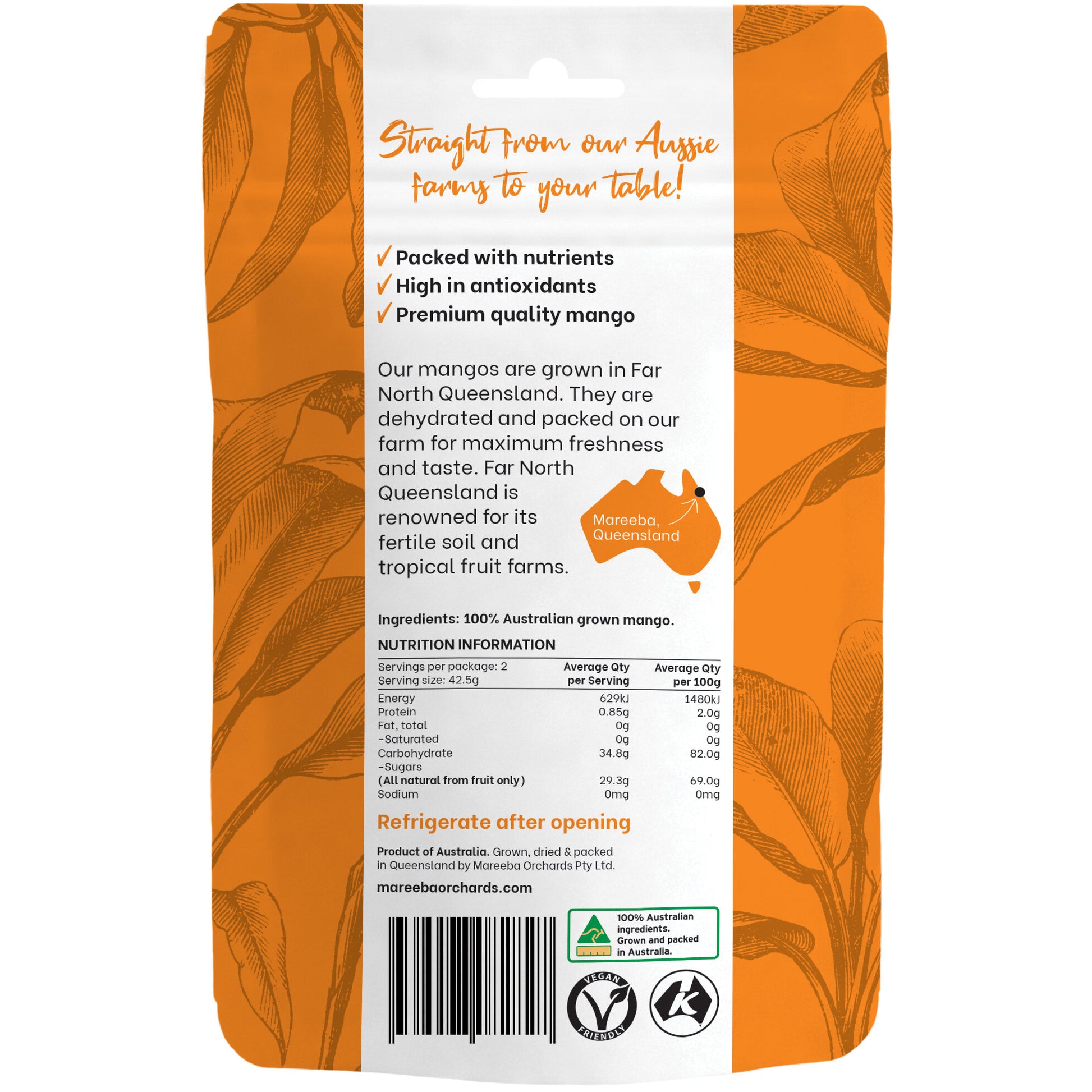 Mareeba Orchards Australian Dried Banana | Harris Farm Online