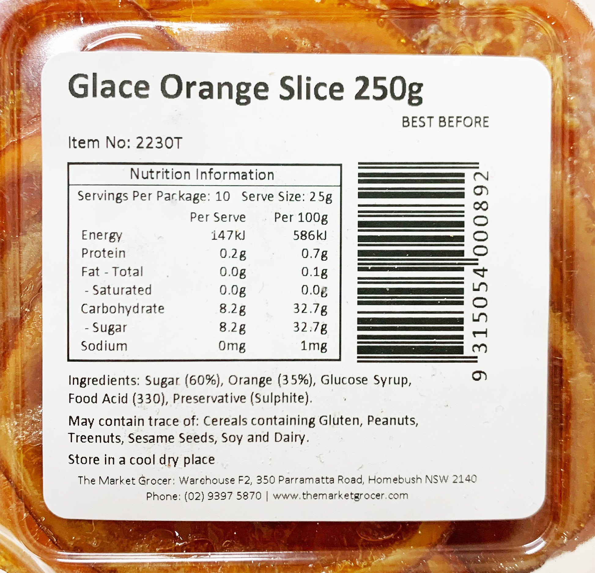 The Market Grocer Glace Orange Slices | Harris Farm Online