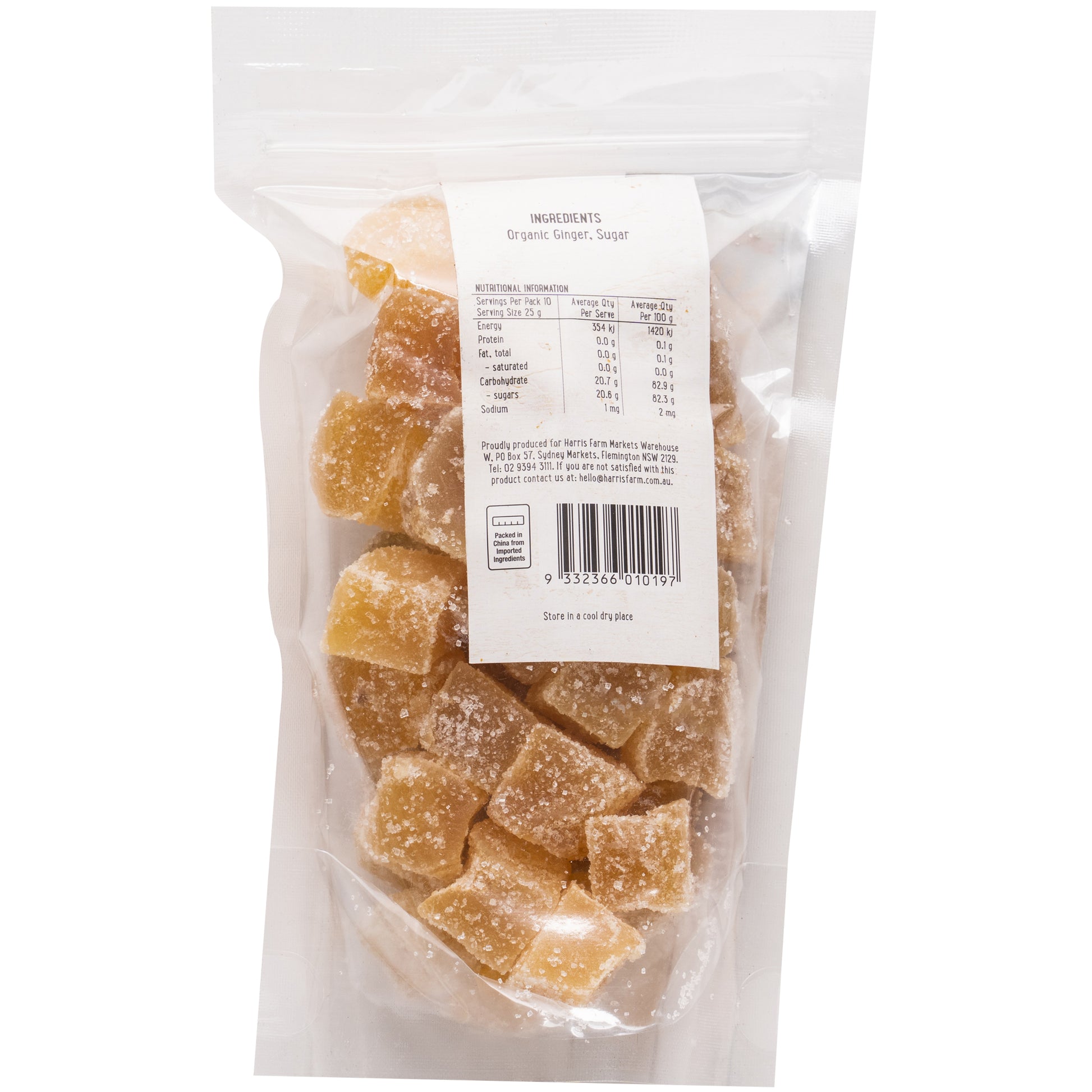 Harris Farm Organic Crystallised Ginger | Harris Farm Online