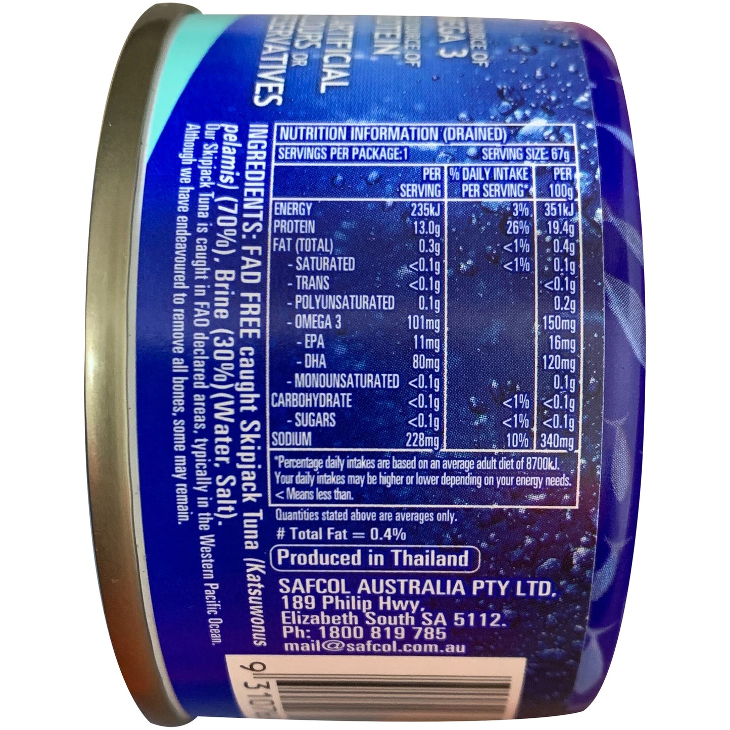 Safcol Tuna In Brine 95g