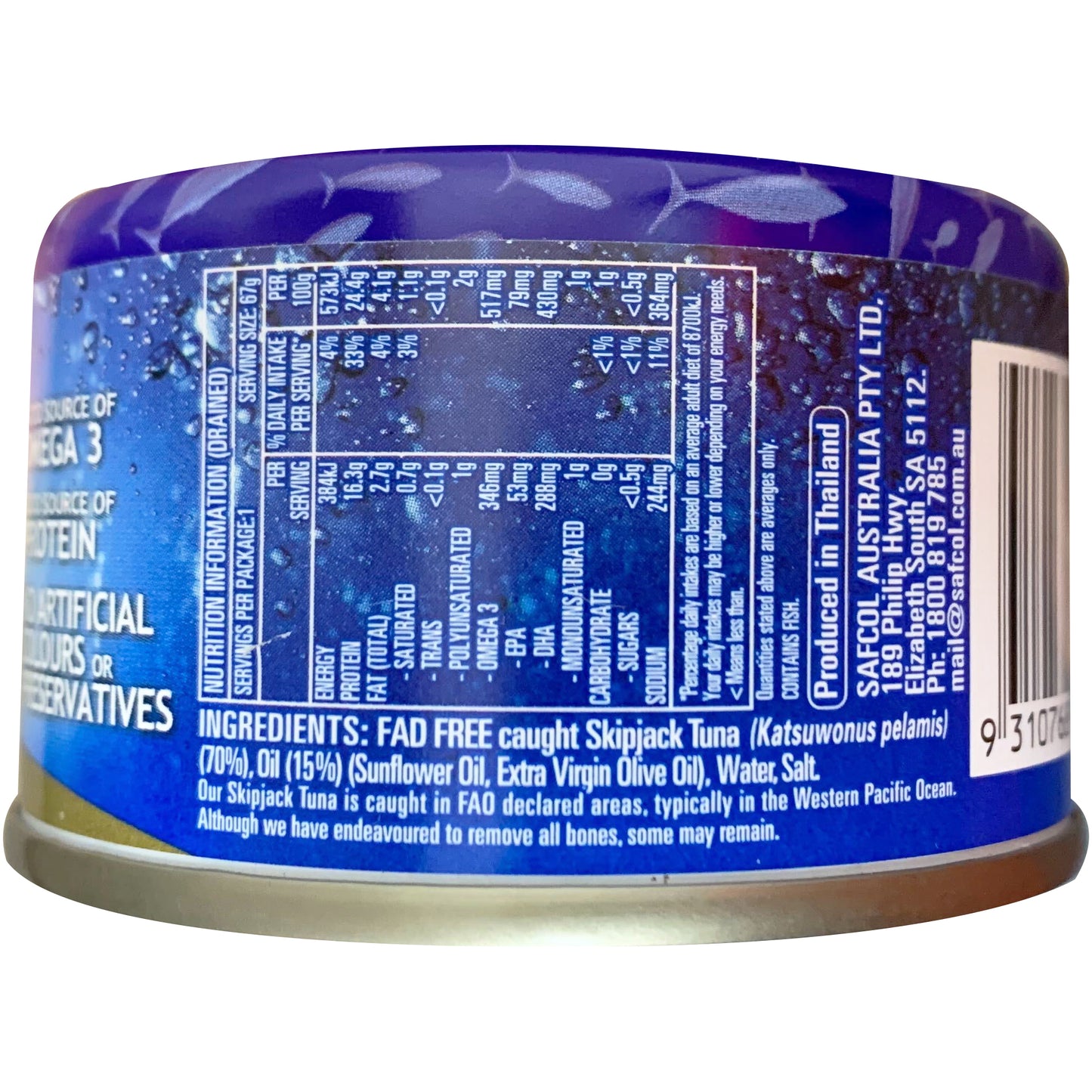 Safcol Tuna In Oil Italian Style 95g