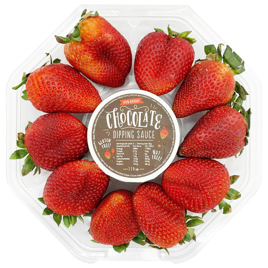 Strawberries Platter with Chocolate Dipping Sauce | Harris Farm Online