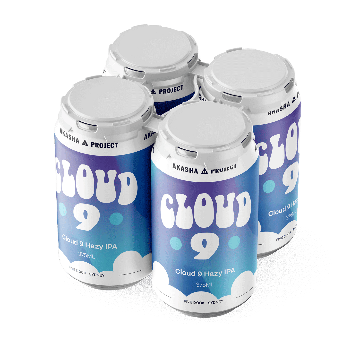 Akasha Brewing Company Cloud 9 Hazy IPA Can 4 x 375ml