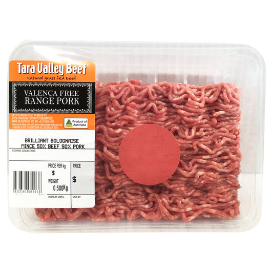 Tara Valley Brilliant Bolognaise Beef and Pork Mince | Harris Farm Online