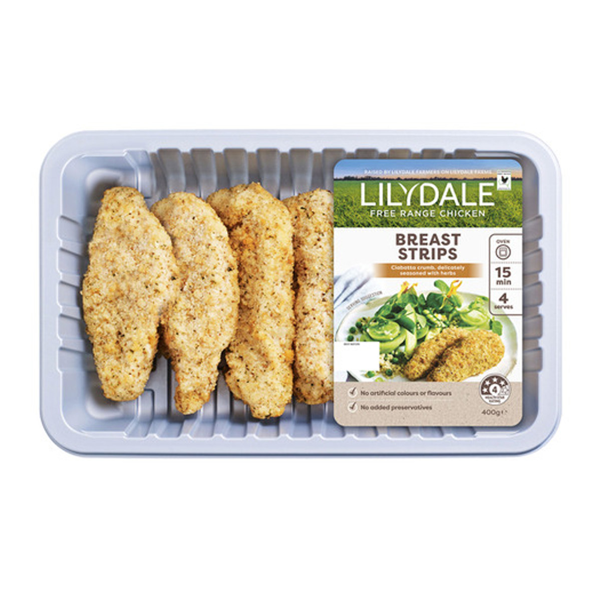 Lilydale Chicken Breast Strip 400g