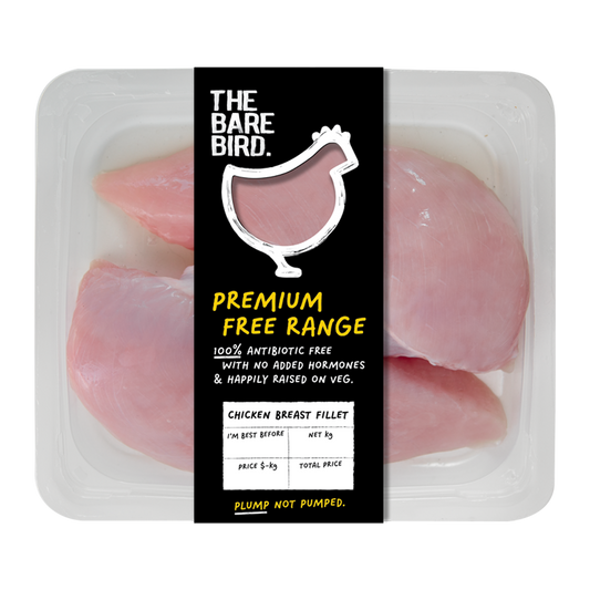 The Bare Bird Antibiotic Free Chicken Breasts 500-700g