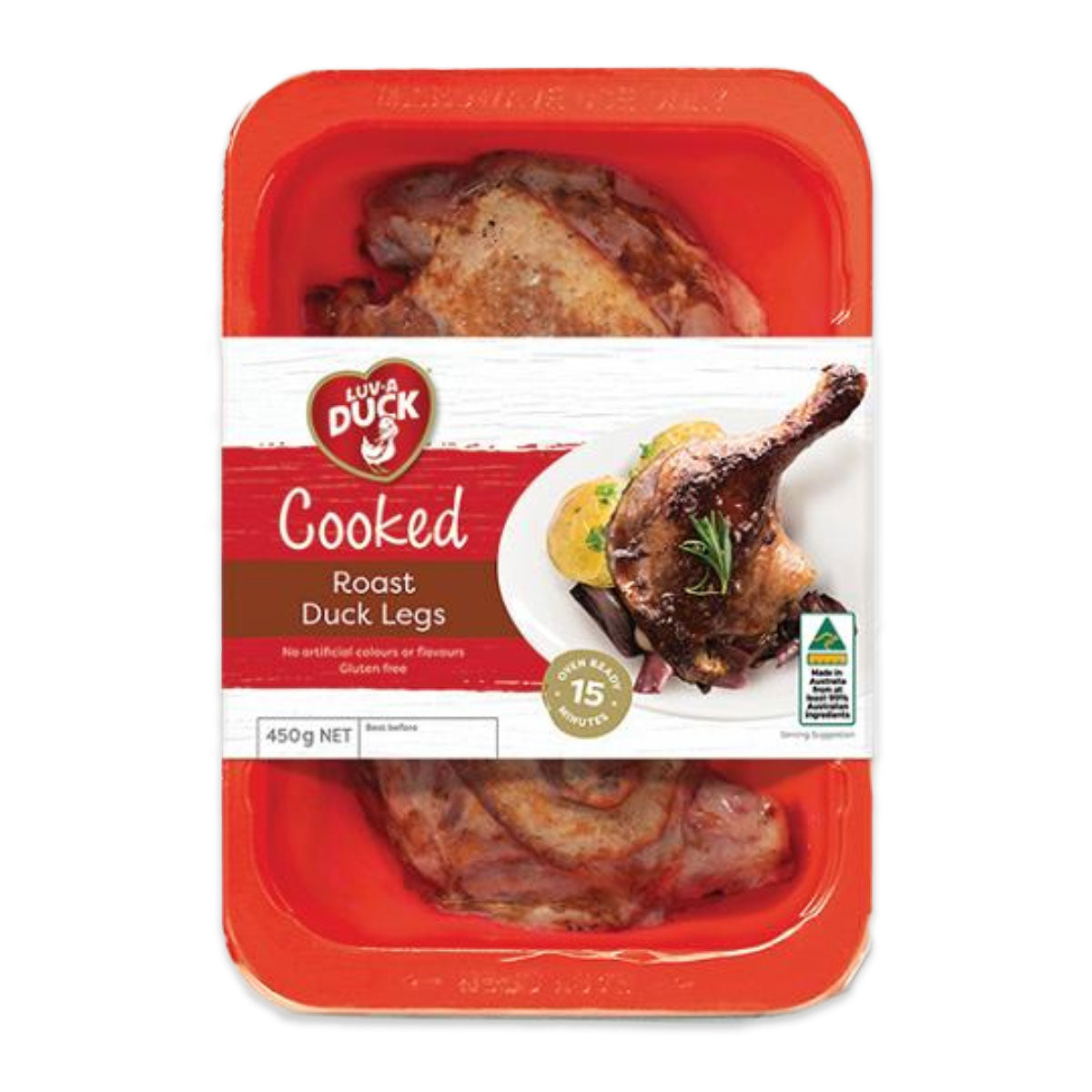 Luv-a Duck Cooked Roast Duck Legs 450g | Harris Farm Online