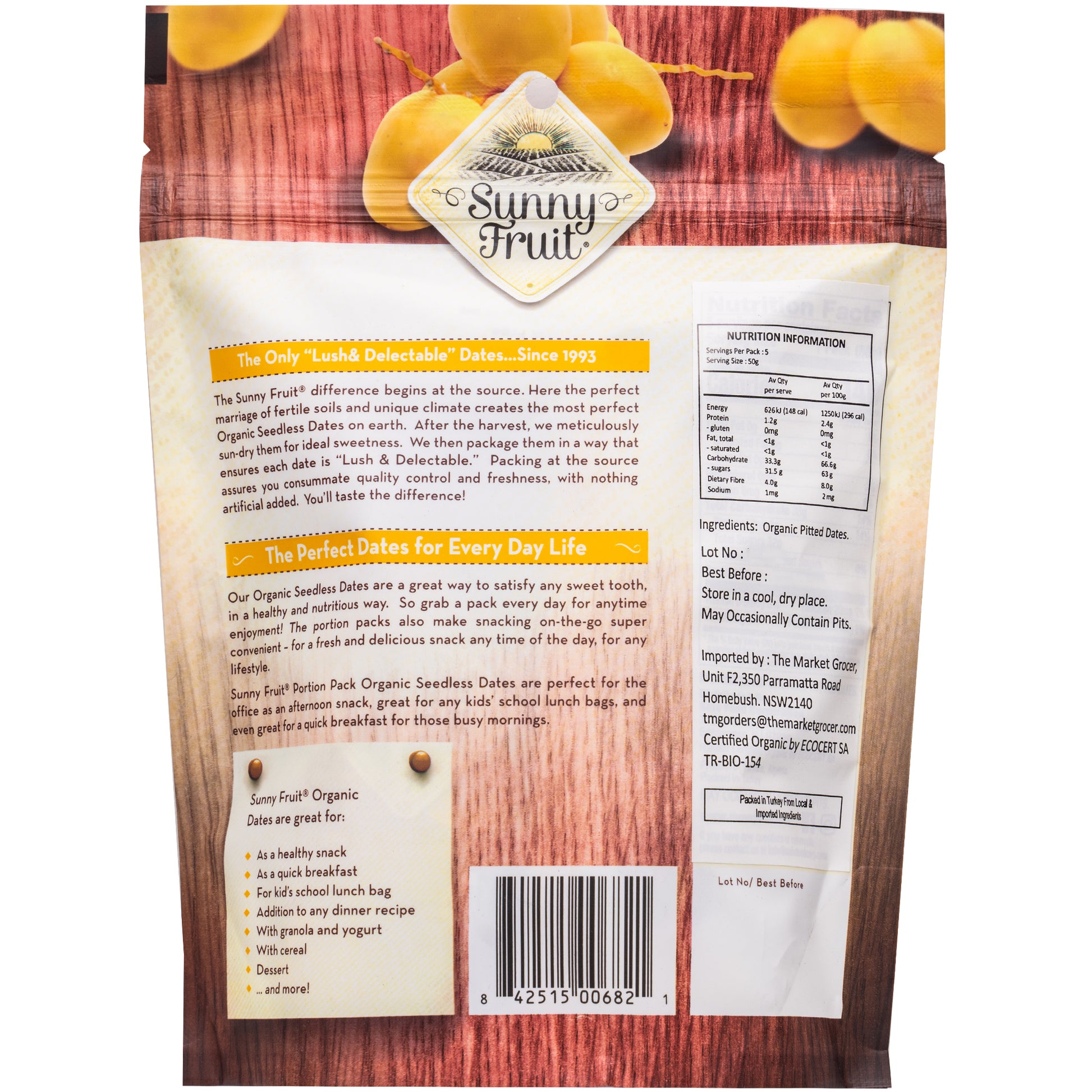 Sunny Fruit Organic Dates | Harris Farm Online