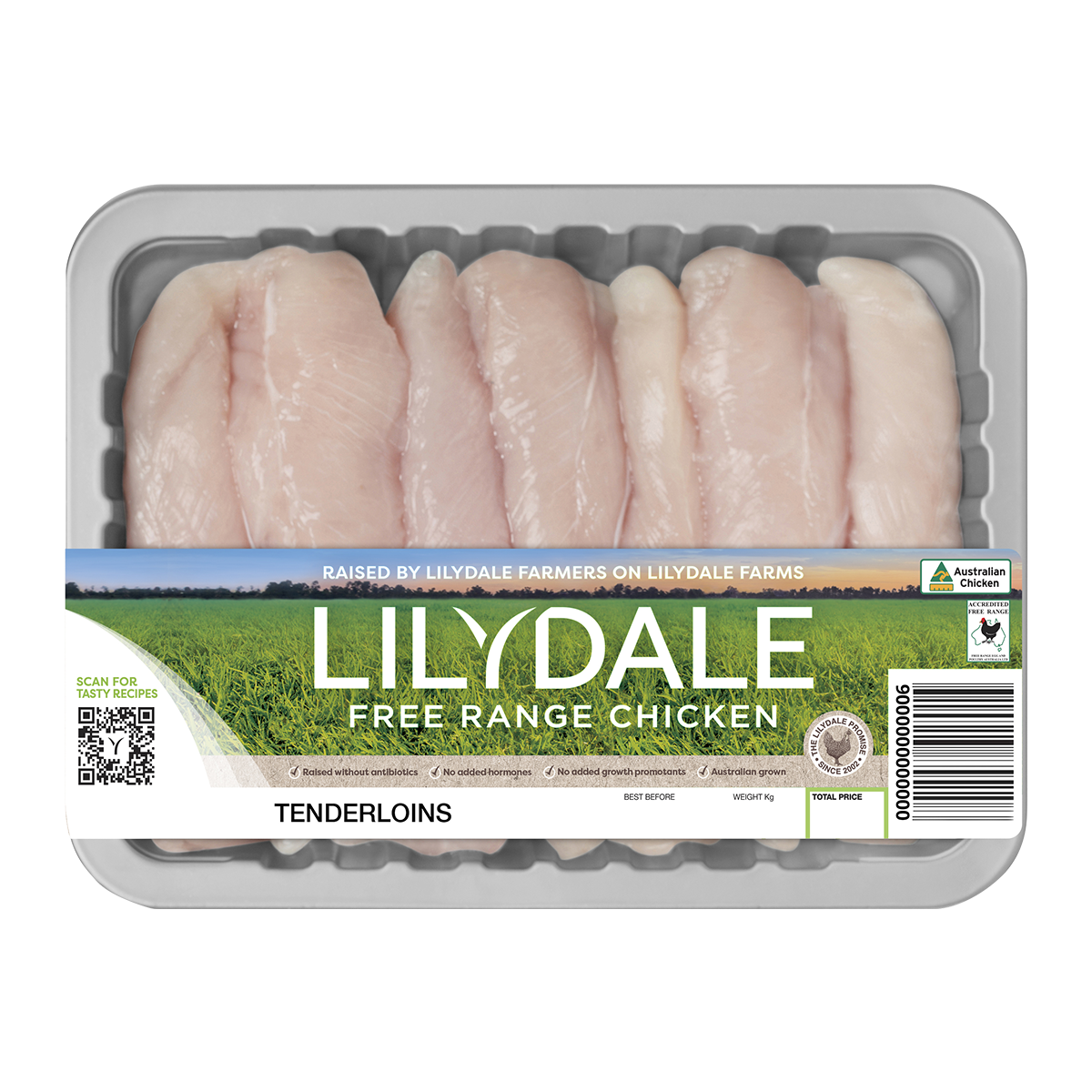 Lilydale Free Range Chicken Tenderloin 400-500g