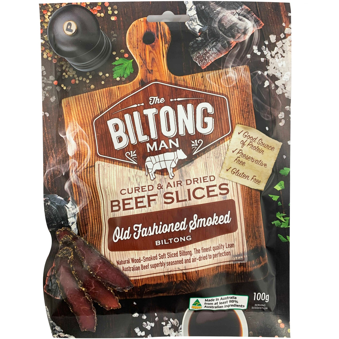 The Biltong Man Old Fashioned Smoked Biltong | Harris Farm Online