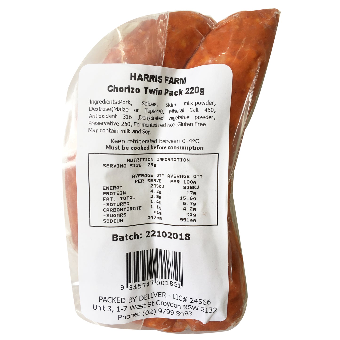 Deli - Chorizo - Harris Farm | Harris Farm Online