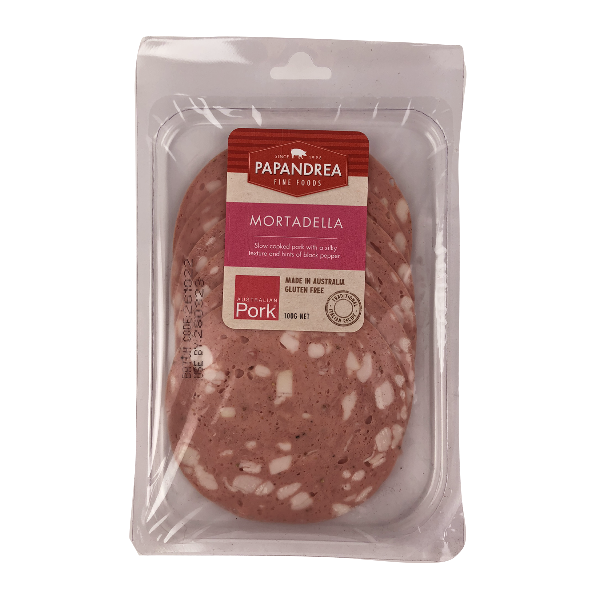 Papandrea Fine Foods Mortadella 100g