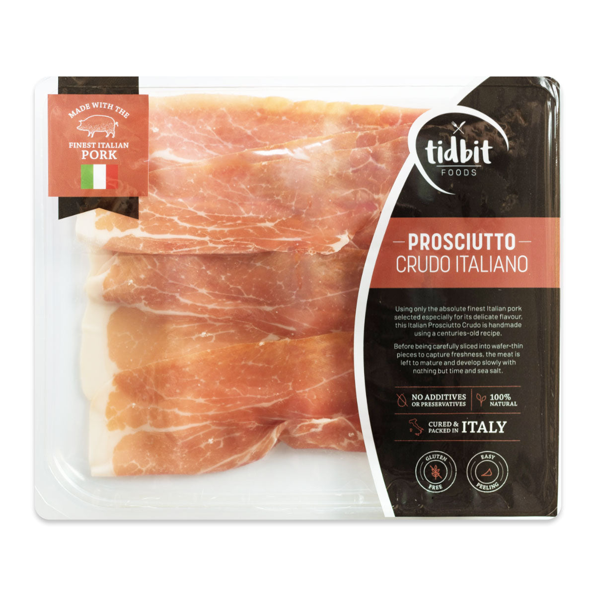 Tidbit Foods Prosciutto Crudo 100g | Harris Farm Online