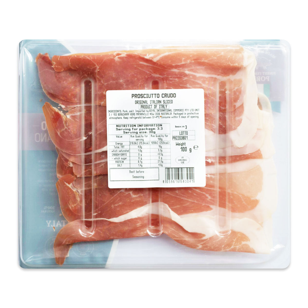 Tidbit Foods Prosciutto Crudo 100g | Harris Farm Online