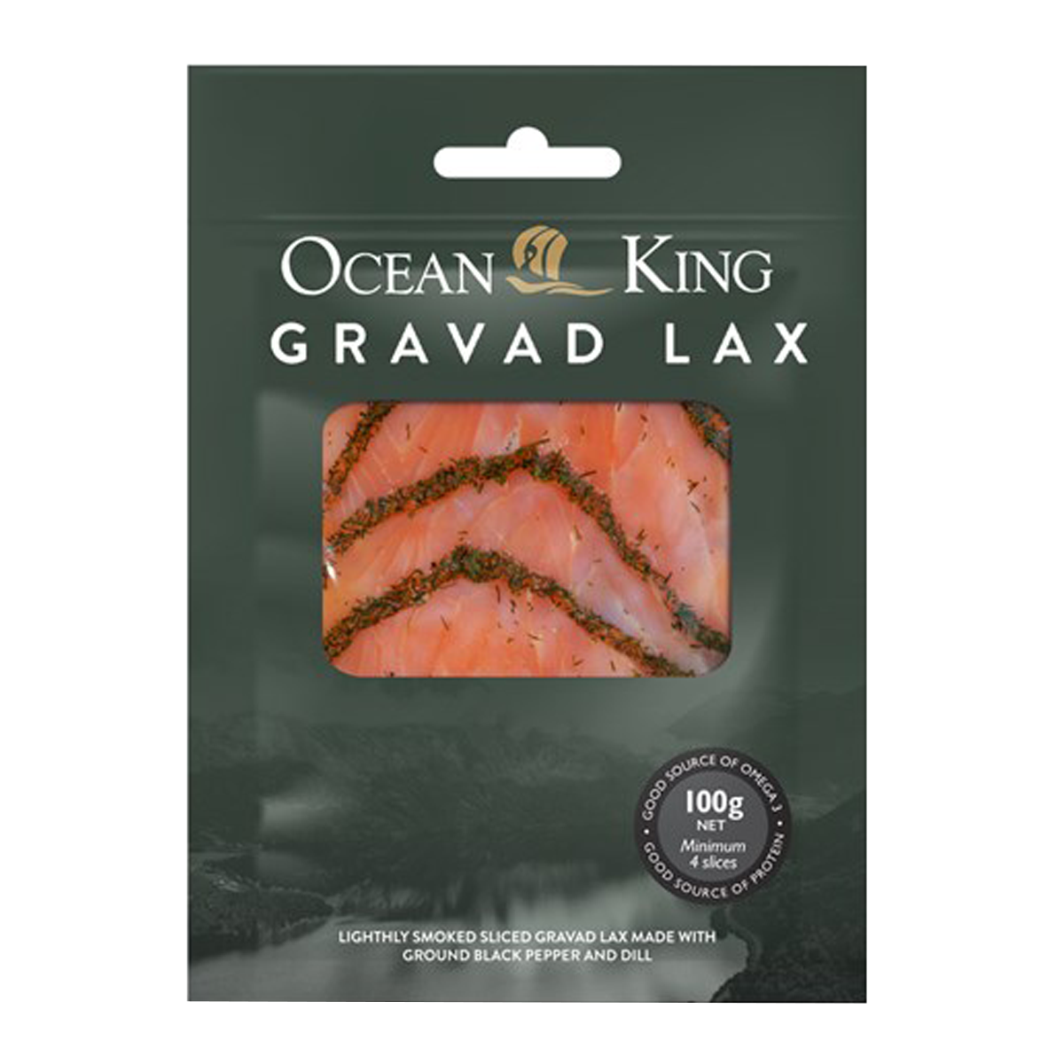 Ocean King Smoked Salmon Gravad Lax 100g