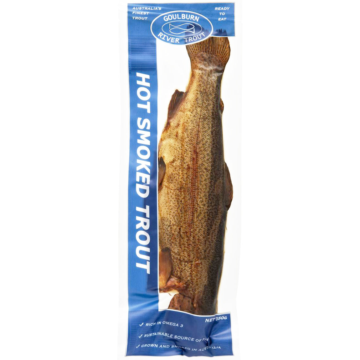 Goulburn River Trout Hot Smoked Trout Whole 300g