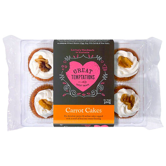 Great Temptations Carrot Cakes | Harris Farm Online