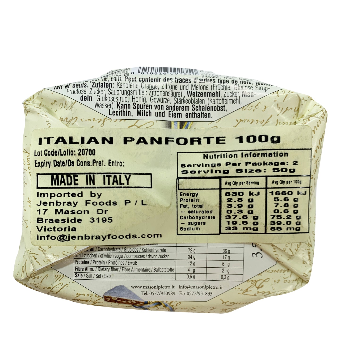 Masoni Panforte Margherita | Harris Farm Online