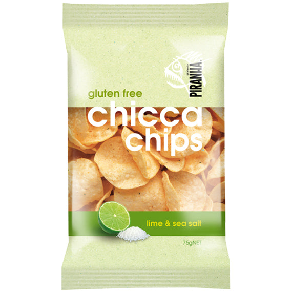 Piranha Gluten Free Chicca Chips Lime and Sea Salt | Harris Farm Online