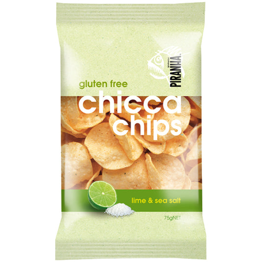 Piranha Gluten Free Chicca Chips Lime and Sea Salt | Harris Farm Online