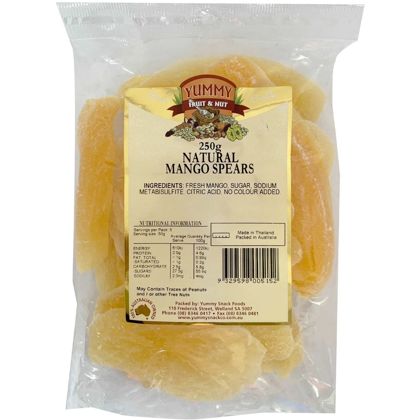 Yummy Mango Spears Dried | Harris Farm Online