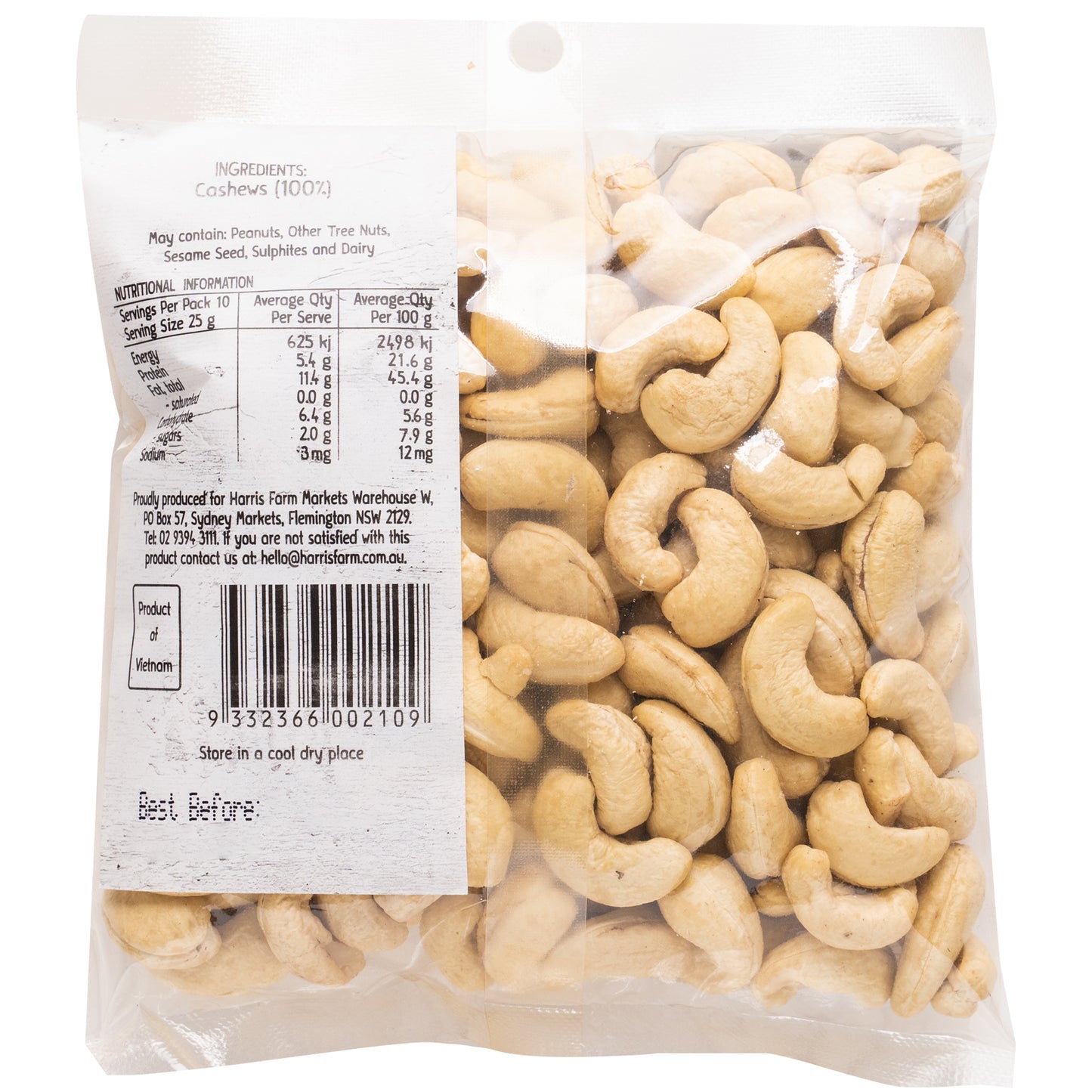 Harris Farm Cashews Raw | Harris Farm Online